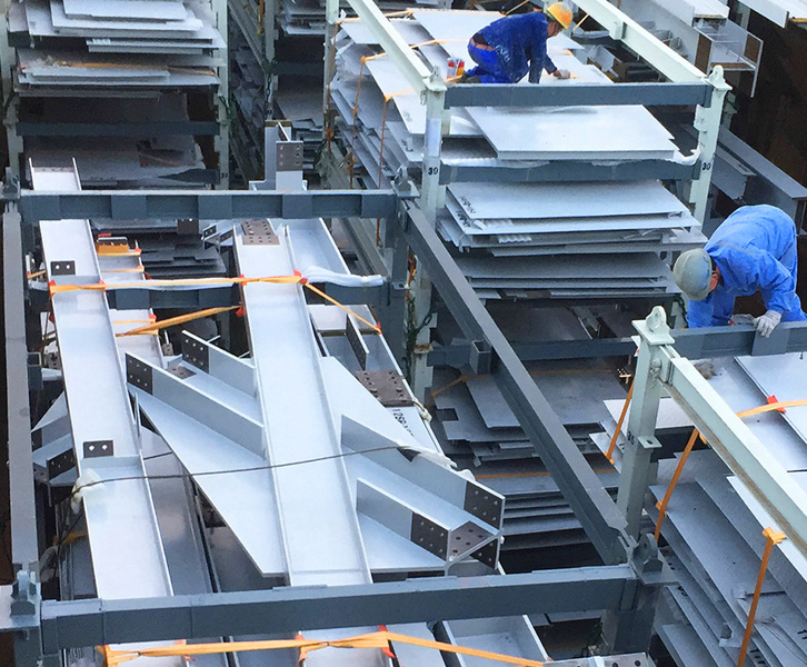 鉄骨ラック輸送